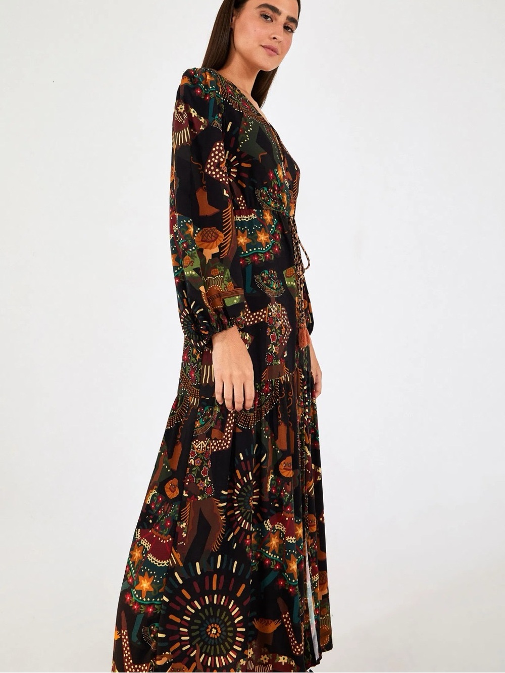 Farm Rio Brazil Country Festival maxi dress